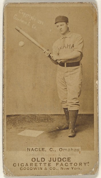 Goodwin & Company, Nagle, Catcher, Omaha Omahogs/ Lambs, from the Old Judge series (N172) for Old Judge Cigarettes