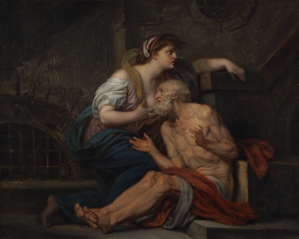 Jean-Baptiste Greuze, Cimon and Pero: "Roman Charity"