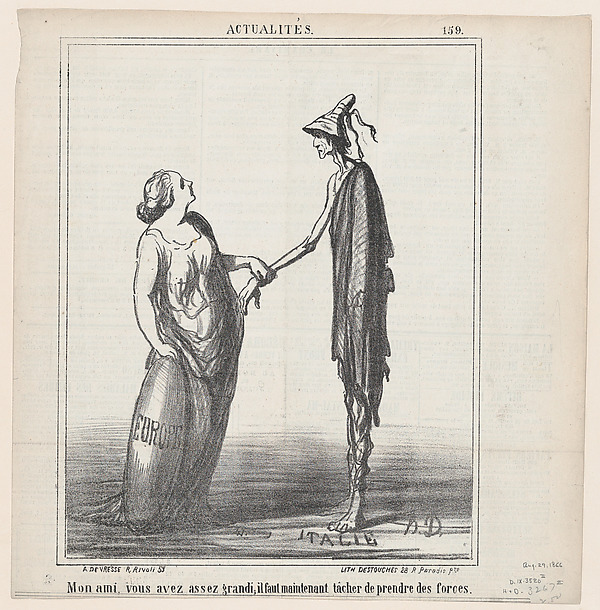 Honoré Daumier, My friend, you are tall enough; but now you must try to put on some weight!, from "News of the Day"