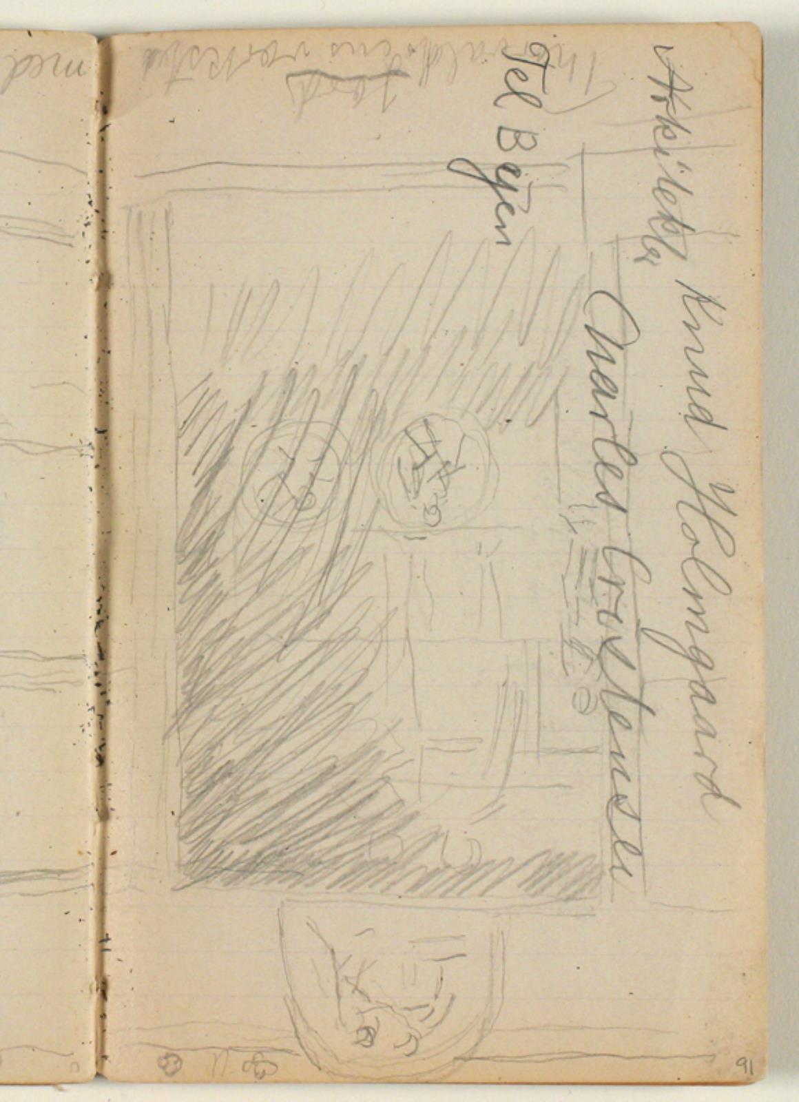 Niels Larsen Stevns, Udkast til "H.C. Andersen og Baronessen i Thorvaldsens Atelier paa Nysø"