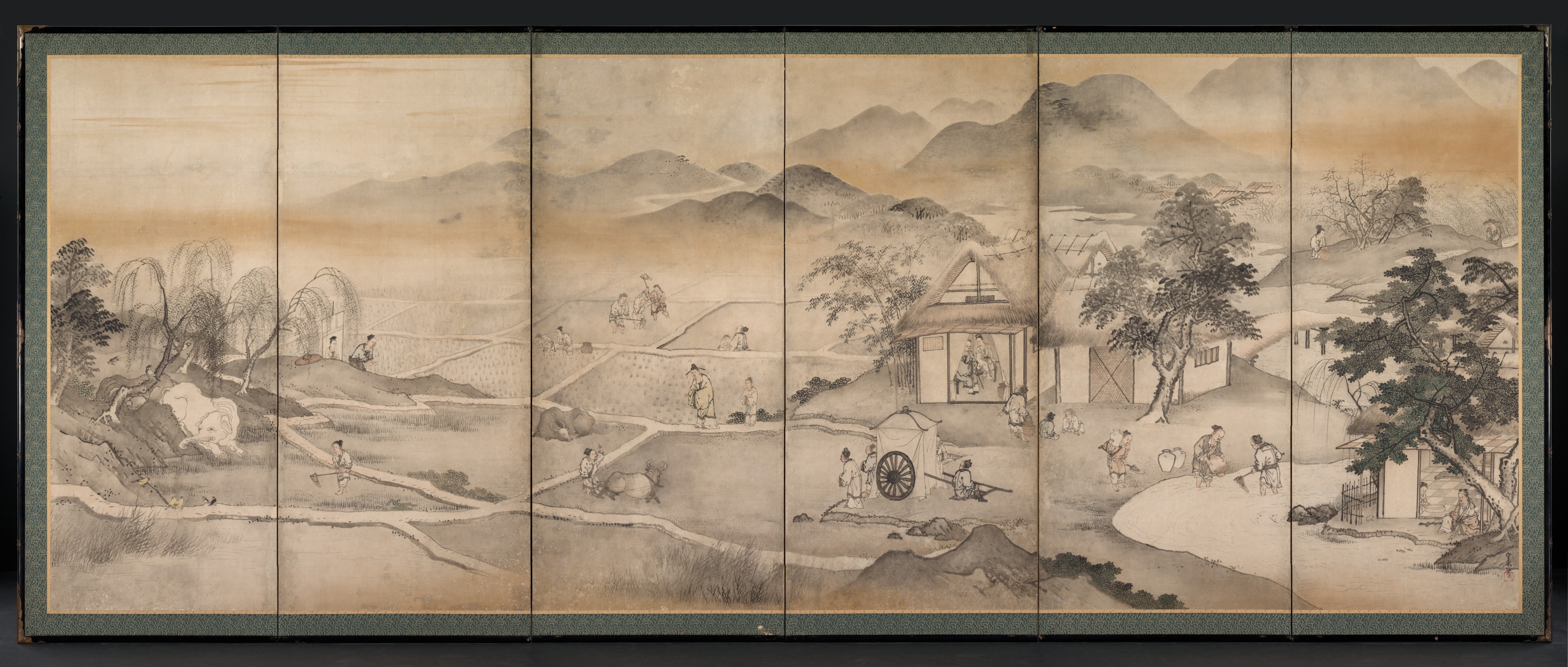 Kusumi Morikage, Emperor Yao Visiting Yu Chonghua