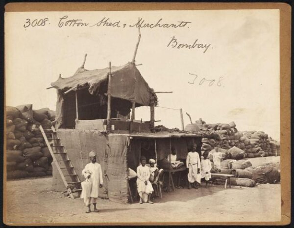 Francis Frith, Cotton Sheds & Merchants.  Bombay