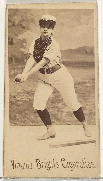 Allen & Ginter, From the Girl Baseball Players series (N48, Type 1) for Virginia Brights Cigarettes