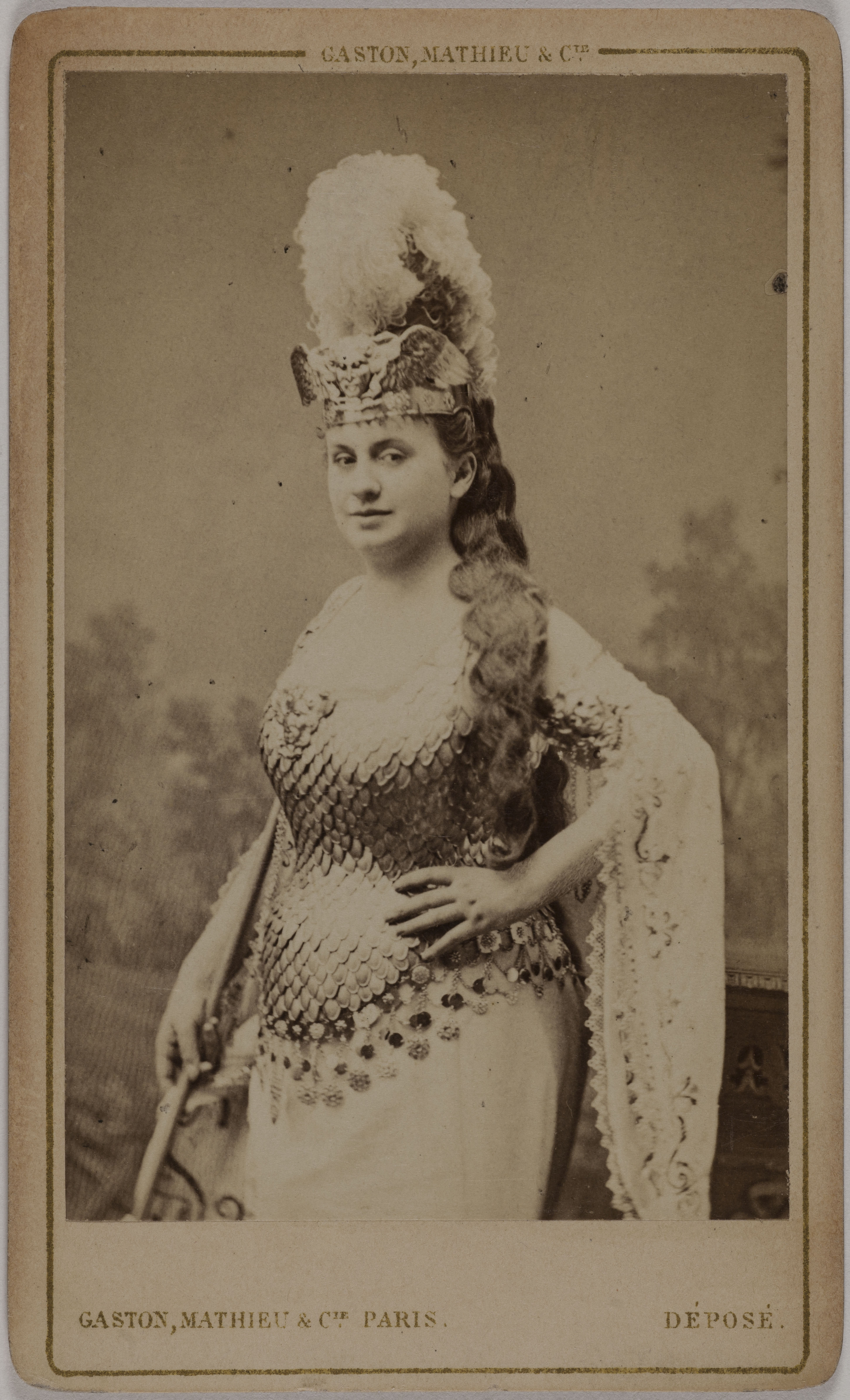 Mathieu & Cie Gaston, Portrait de Blanche d'Antigny (Maria Ernestine Antigny, dite), (1842-1874), (actrice)