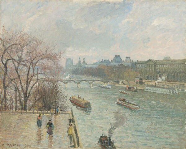 Camille Pissarro, The Louvre, Afternoon, Rainy Weather