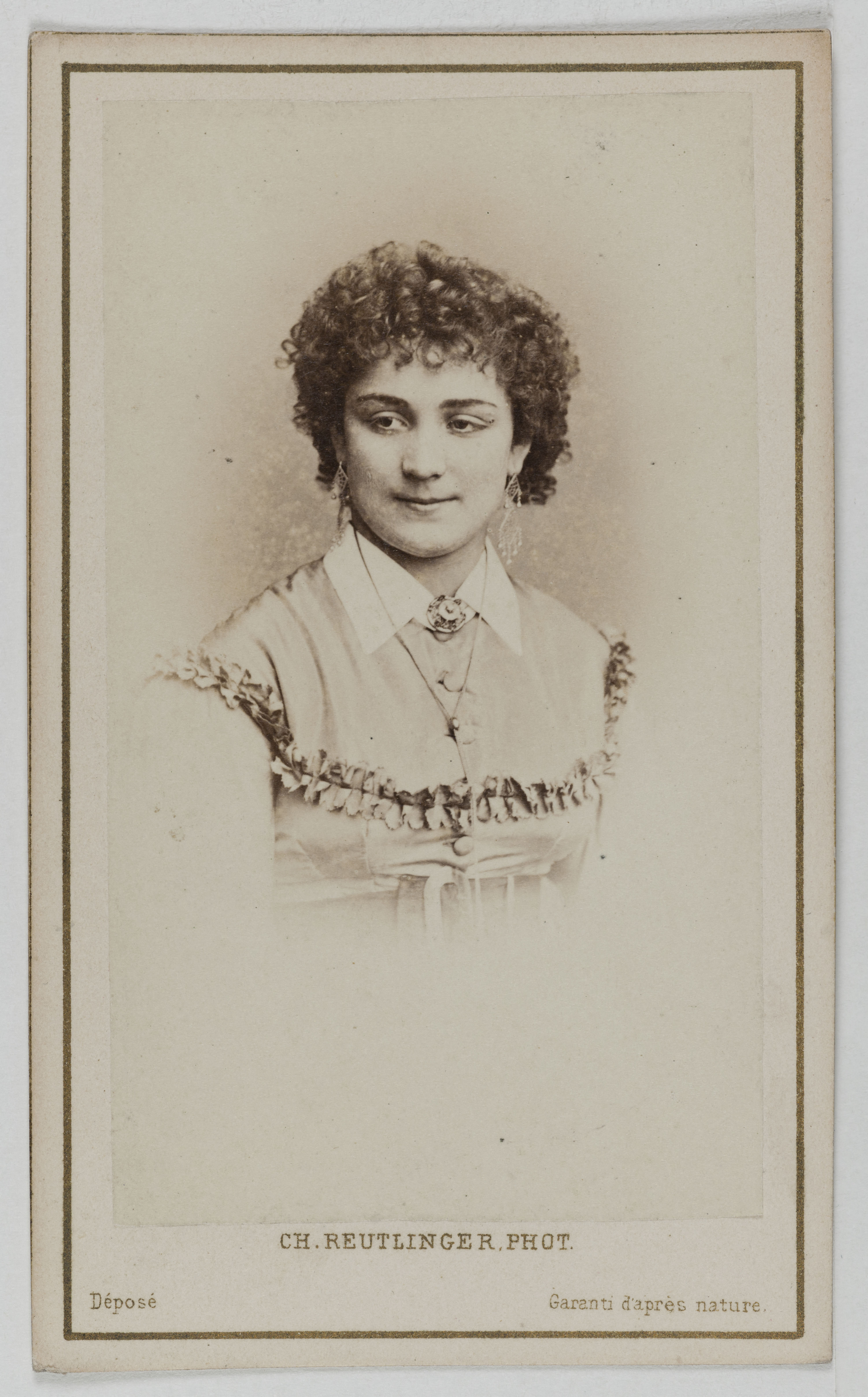 Charles Reutlinger, Portrait de Berthe Legrand (Adèle Blanchart dite, 1850-1910), (actrice)