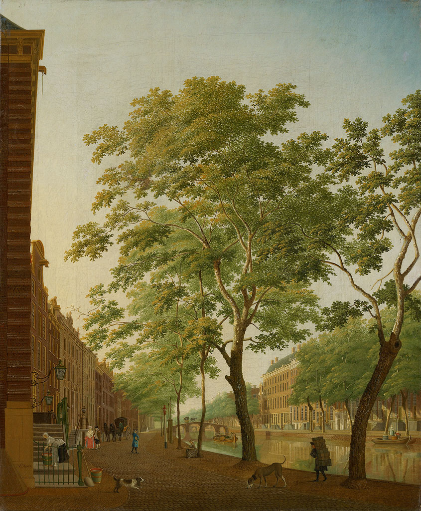 Hendrik Keun, The Keizersgracht between Molenpad and Runstraat with the house of Thomas Hope