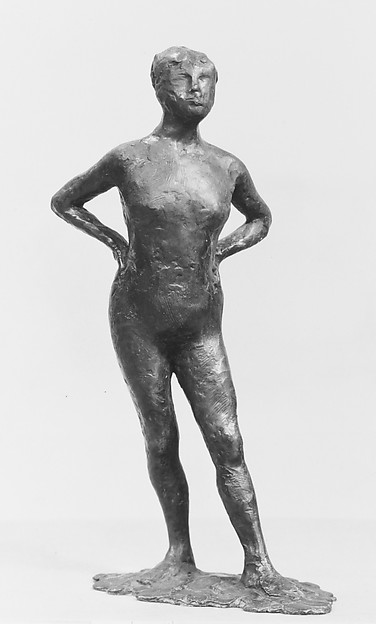Edgar Degas, Dancer at Rest, Hands on Her Hips, Left Leg Forward