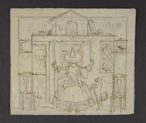 Unknown, Old Mother Hubbard and her dog.