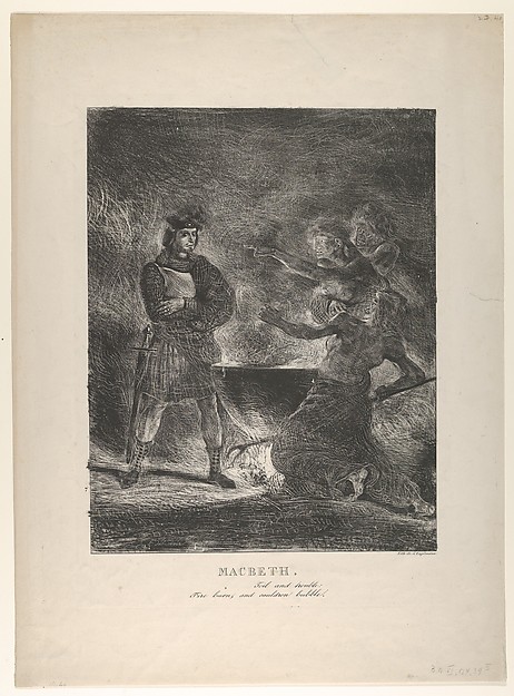 Eugène Delacroix, Macbeth Consulting the Witches