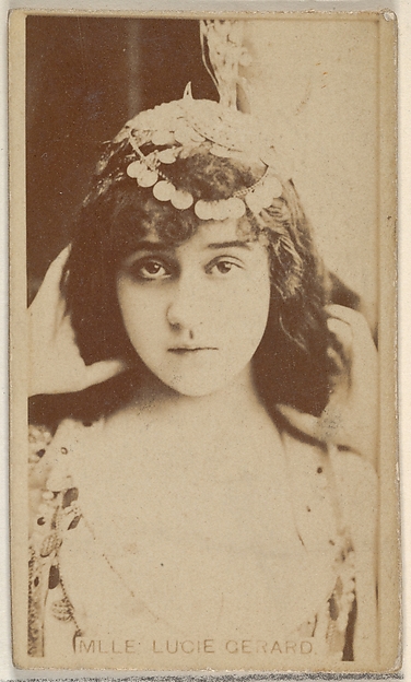 Allen & Ginter, Mlle. Lucie Gerard, from the Actors and Actresses series (N45, Type 8) for Virginia Brights Cigarettes