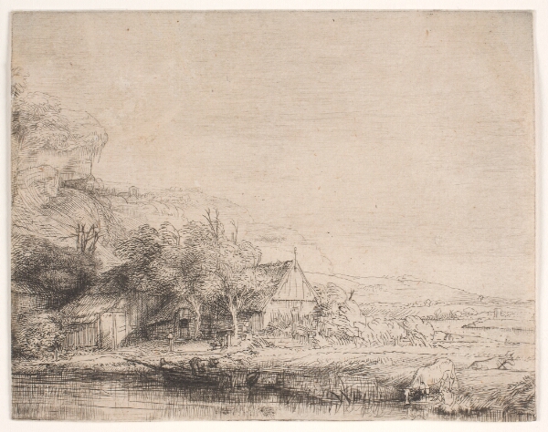 Rembrandt van Rijn, Landskab med en drikkende ko