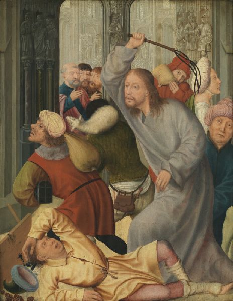 Quinten Massijs, Christ Driving the Money-changers from the Temple