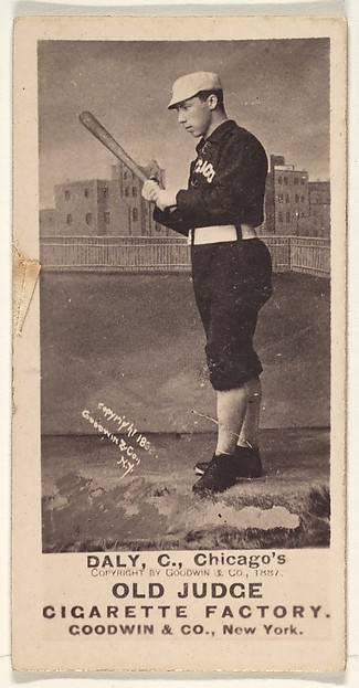 Goodwin & Company, Tom Daly, Catcher, Chicago, from the Old Judge series (N172) for Old Judge Cigarettes