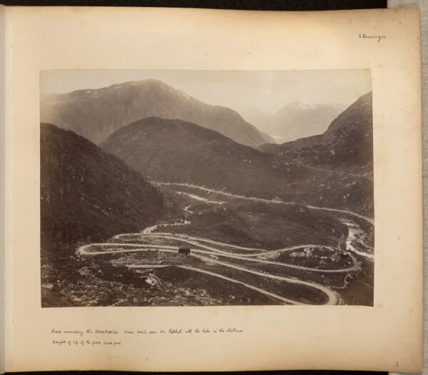 Axel Lindahl, View back over the Røldal with the lake in the distance