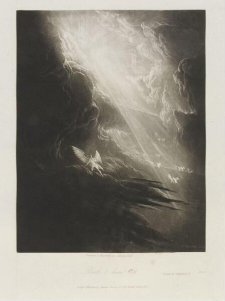 John Martin, Satan viewing the ascent to Heaven