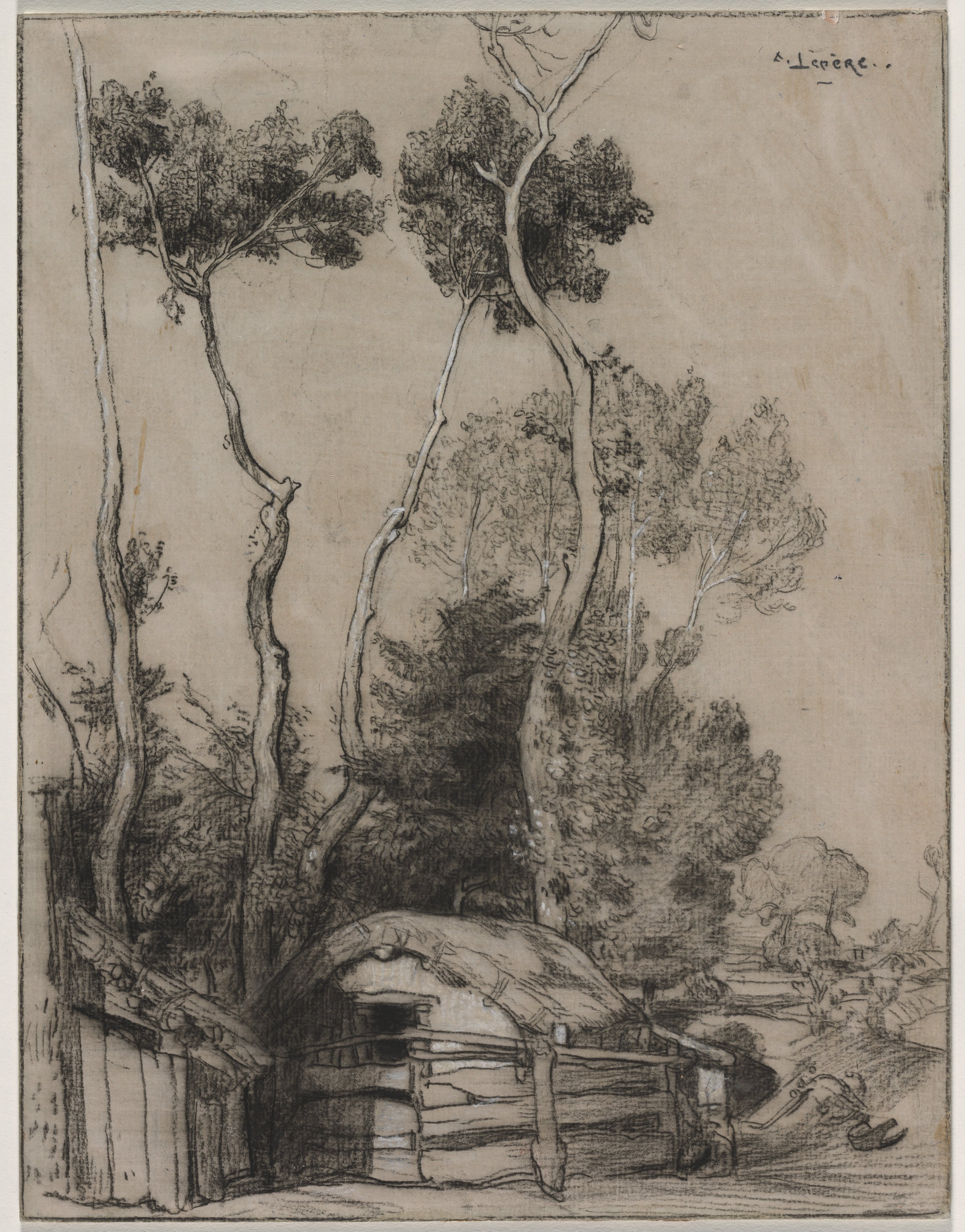 Auguste Louis Lepère, Landscape with Cottages