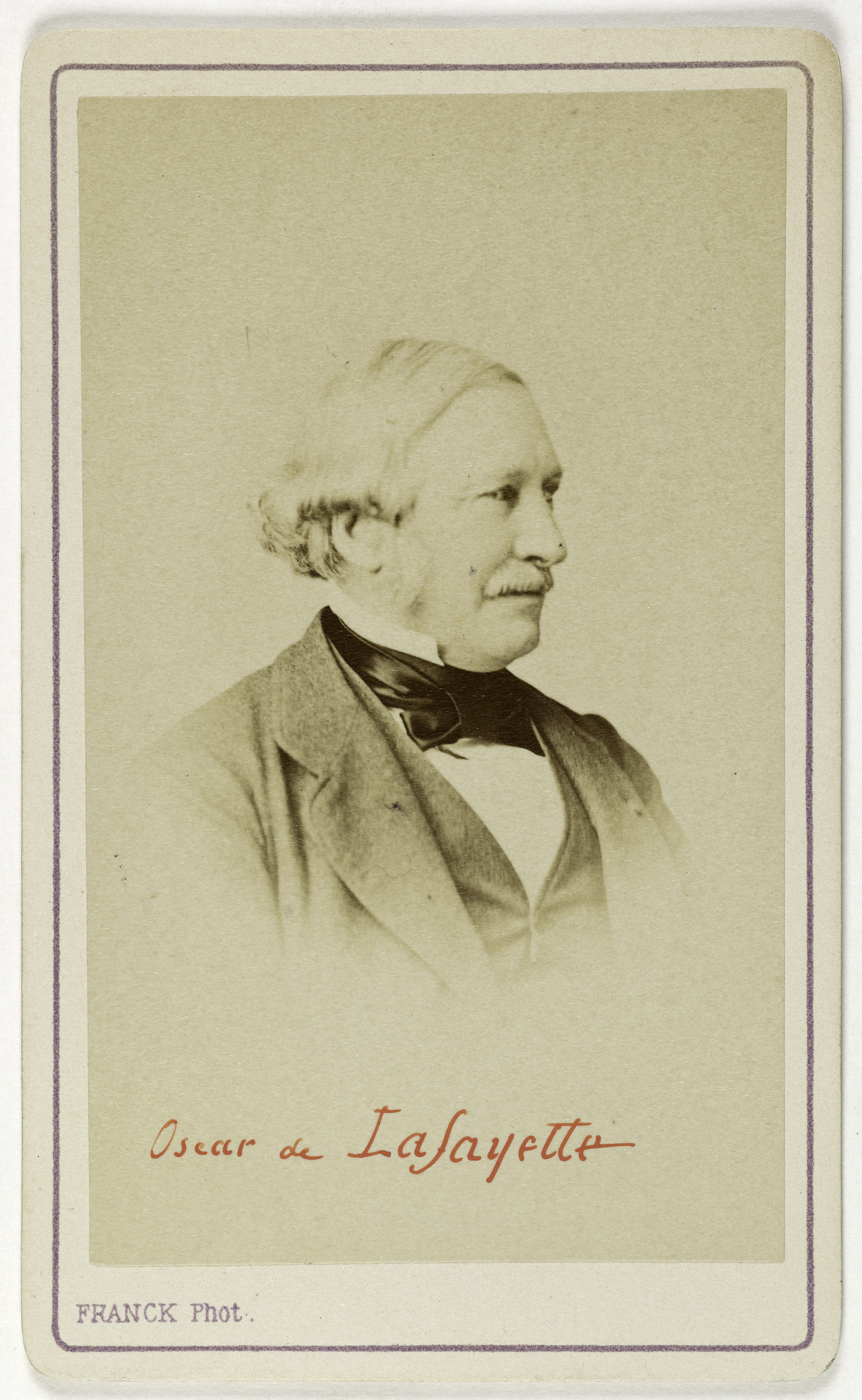 Franck, Portrait d'Oscar du Motier de la Fayette, (1815-1881), (homme politique)