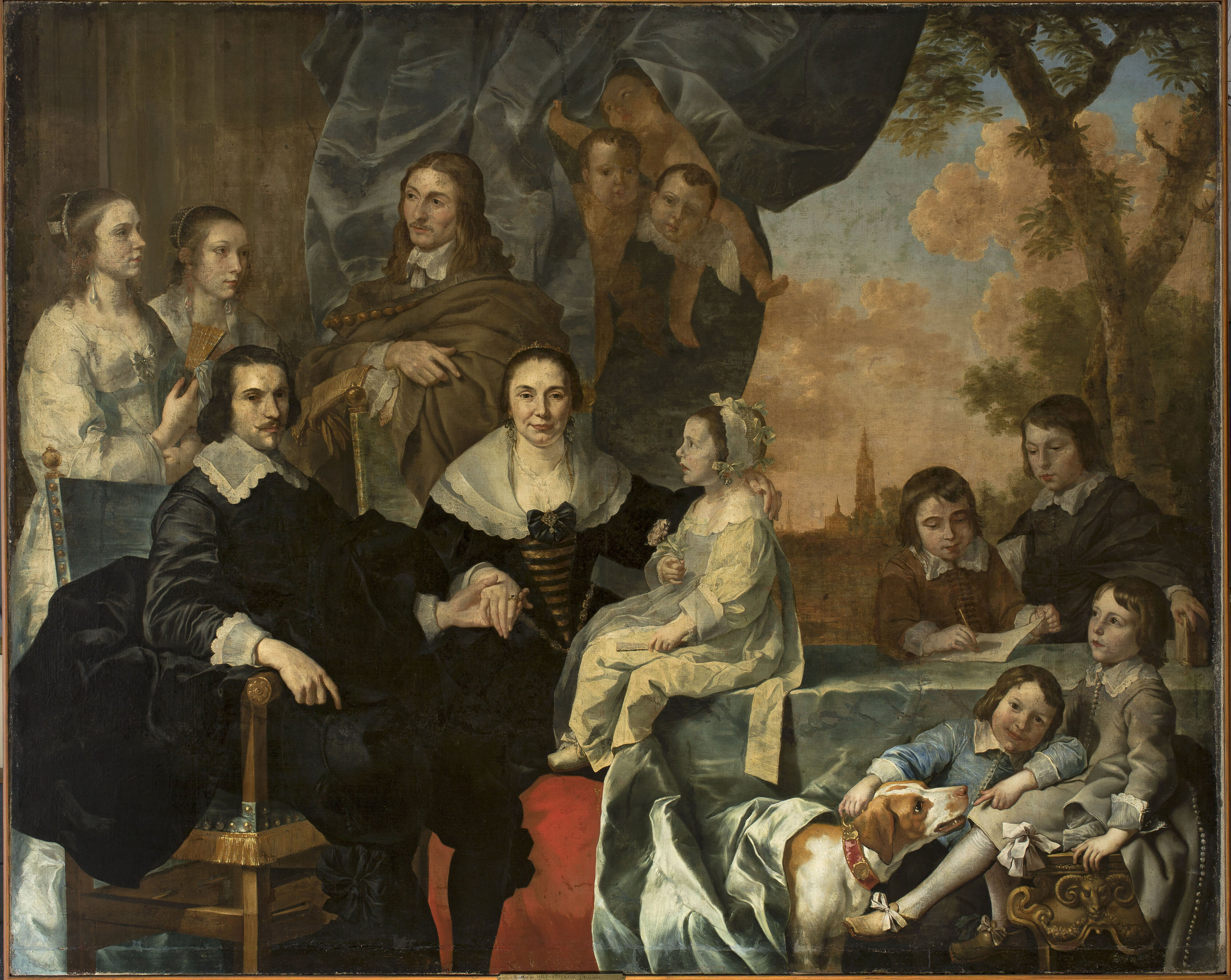 Nicolaes de Helt Stockade, Self-portrait with the family