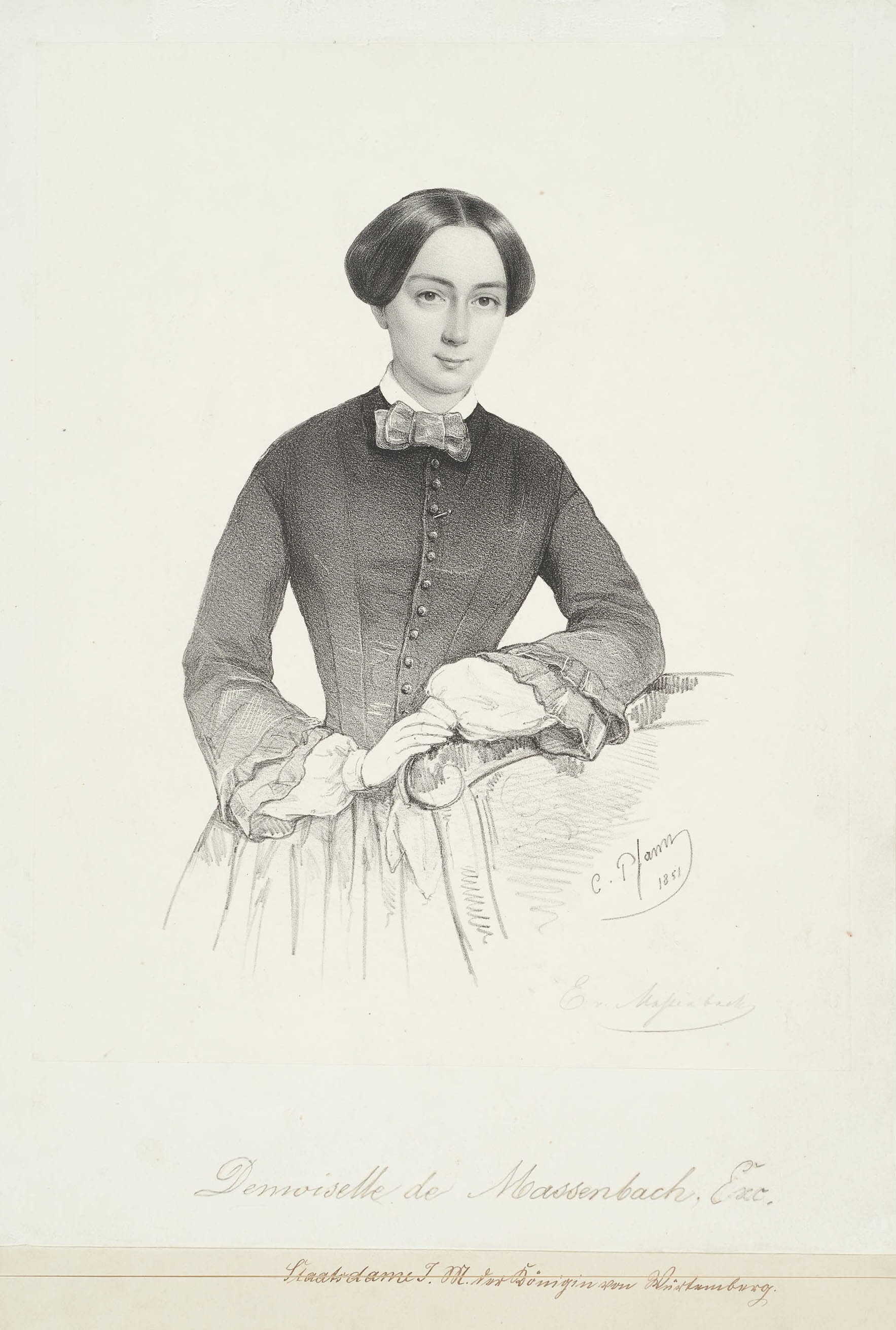 Christian Sigmund Pfann, Bildnis Eveline von Massenbach