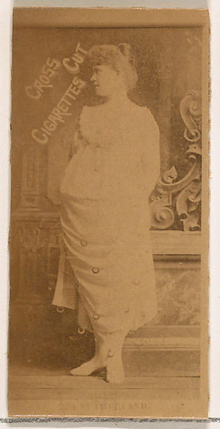 W. Duke, Sons & Co., Sutherland, from the Actors and Actresses series (N145-2) issued by Duke Sons & Co. to promote Cross Cut Cigarettes
