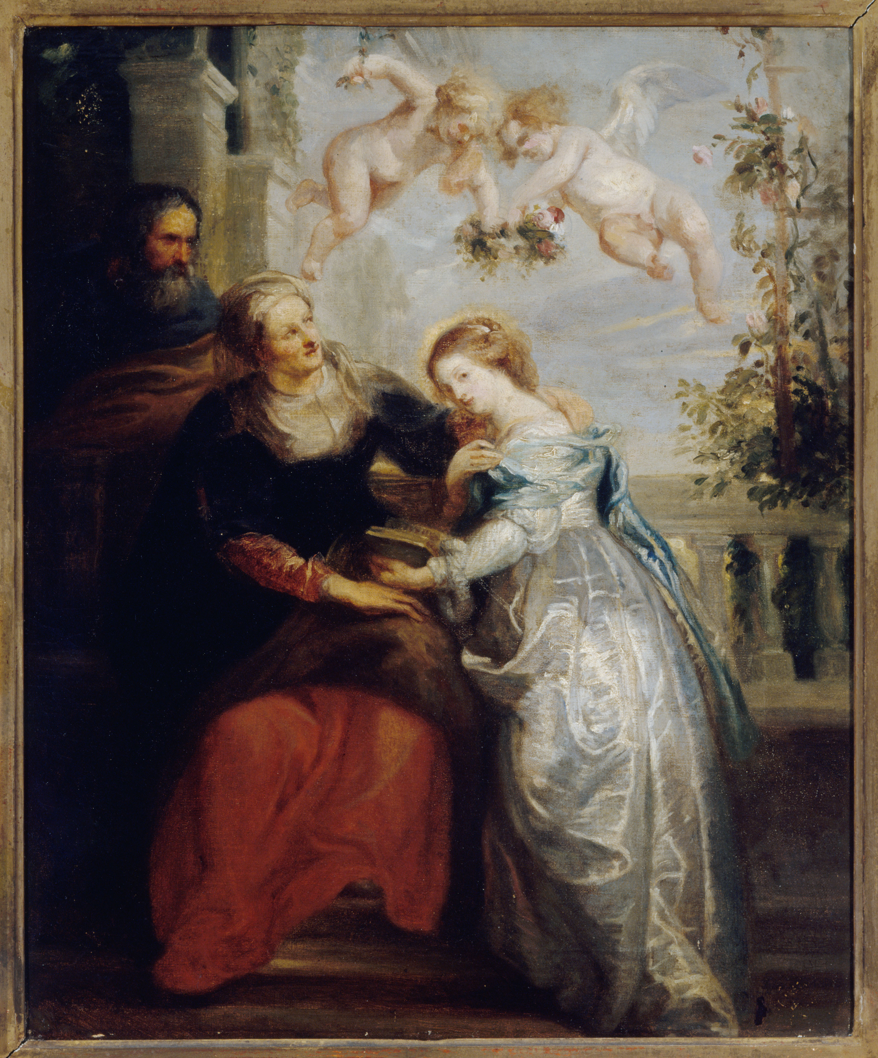 Eugène Delacroix, L'éducation de la Vierge, d'après Rubens