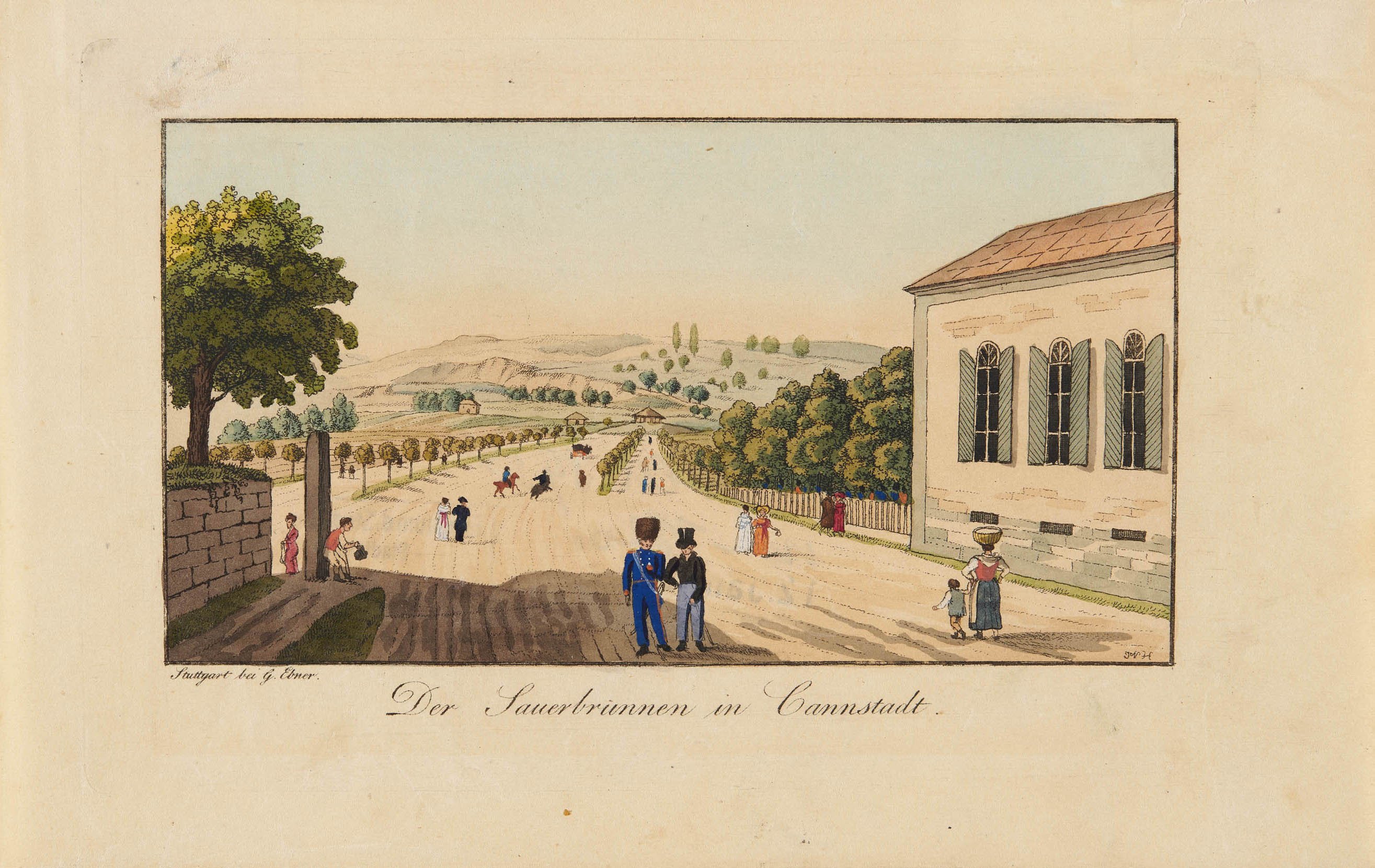 Verlag der G. Ebner'schen Kunsthandlung, Der Sauerbrunnen in Cannstadt