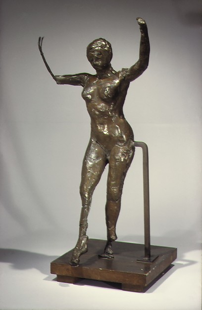 Edgar Degas, Dancer Moving Forward, Arms Raised, Right Leg Forward (Second State)