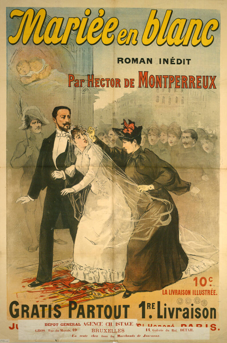 Anonym, Mariée en blanc; Par HECTOR DE MONTPERREUX; AGENCE CH. ISTACE, BRUXELLES