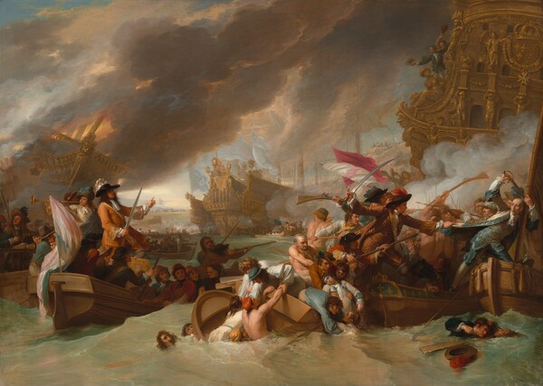 Benjamin West, The Battle of La Hogue