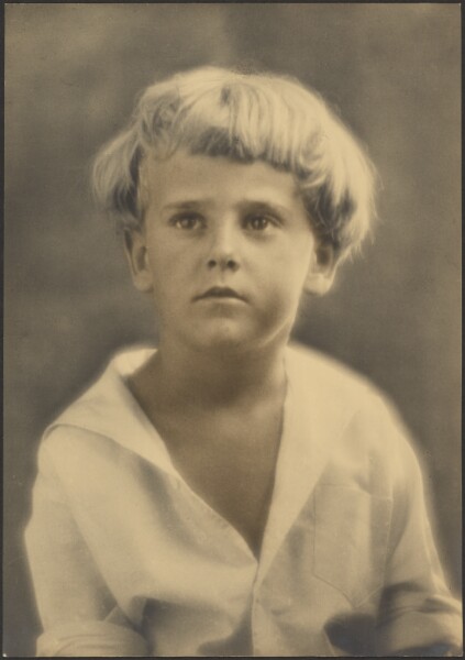 Louis Fleckenstein, [Portrait of a Young Boy in White Shirt]