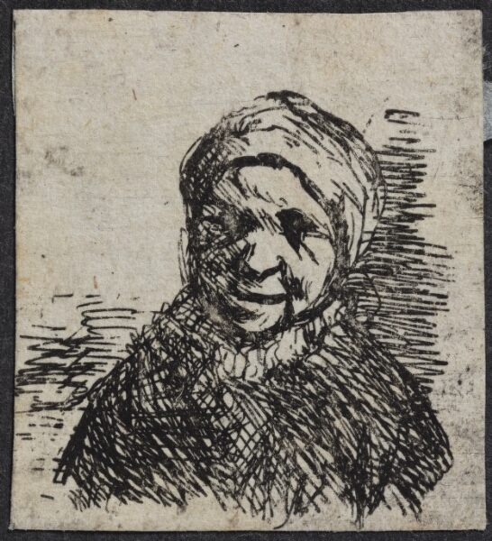 Adriaen van Ostade, Hovedet af en bondekone