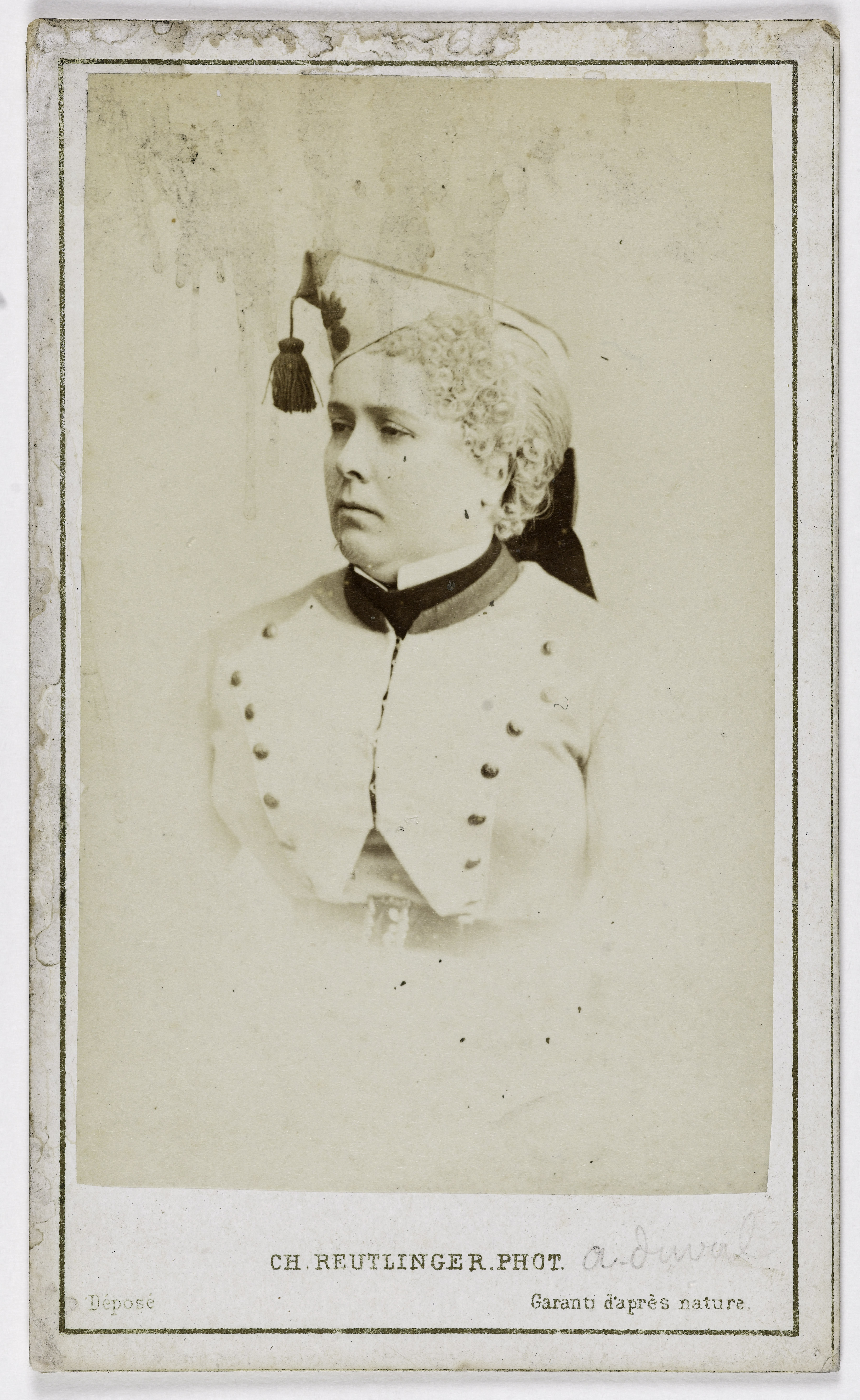 Charles Reutlinger, Portrait d'Aline Duval (1824-1903) (actrice, rôles de grisette)
