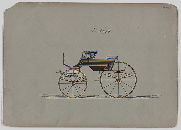Brewster & Co., Design for 4 seat Phaeton, no top, no. 3638