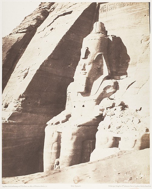Félix Teynard, Abou Sembil, Grand Spéos - Statues Colossales, Vues de Trois-Quarts