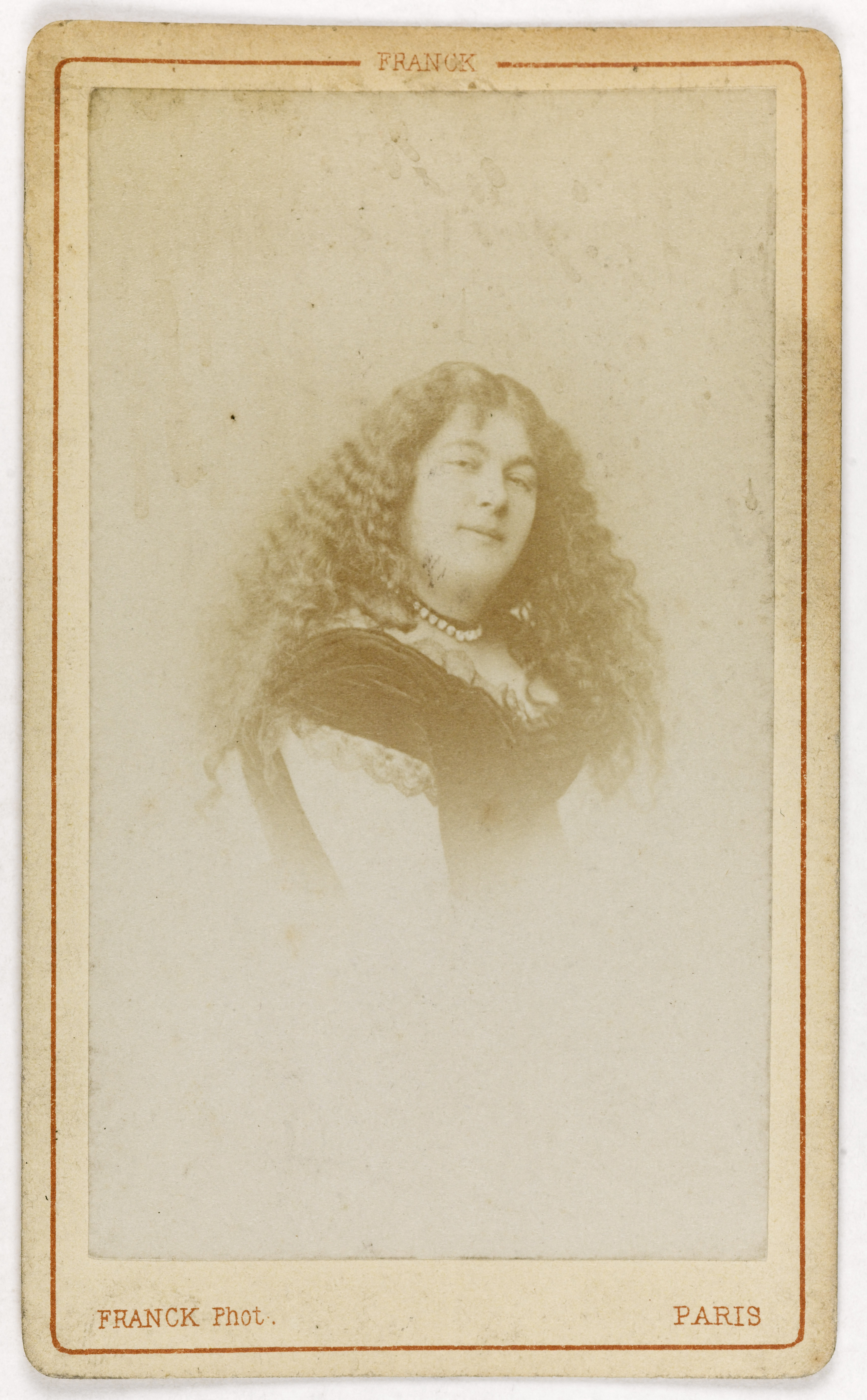 Franck, Portrait de Vaillanti, actrice ou chanteuse