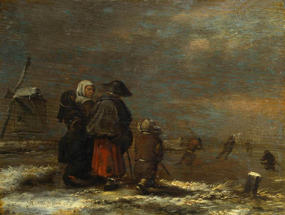 Jan Miense Molenaer, Winter Landscape with a Windmill