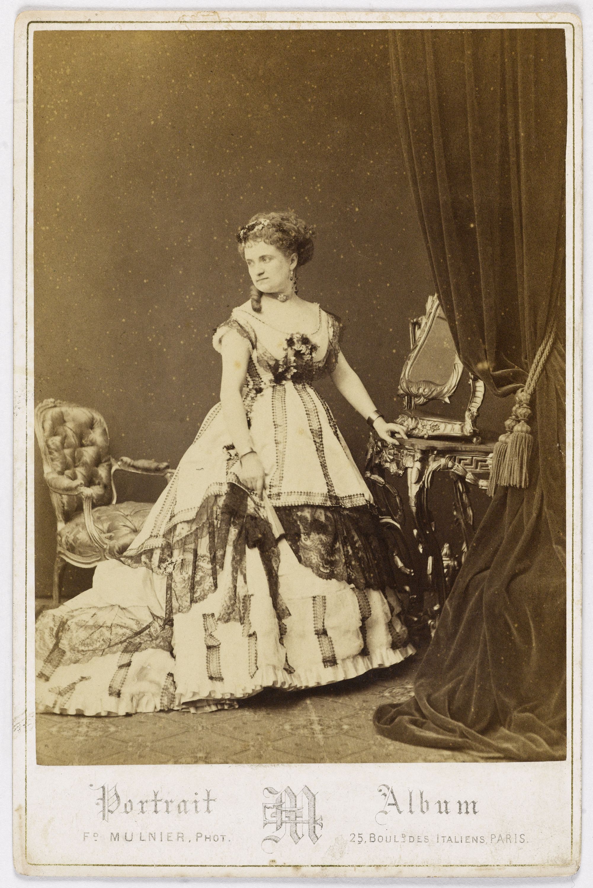 Ferdinand Mulnier, Portrait de Zulma Madeline Bouffar, actrice