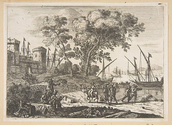 Claude Lorrain (Claude Gellée), Coast Scene with an Artist