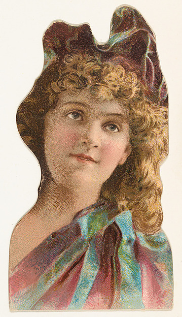W. Duke, Sons & Co., Actress wearing bodice with blue bow on shoulder, from Stars of the Stage, Fourth Series (N132) issued by Duke Sons & Co. to promote Honest Long Cut Tobacco