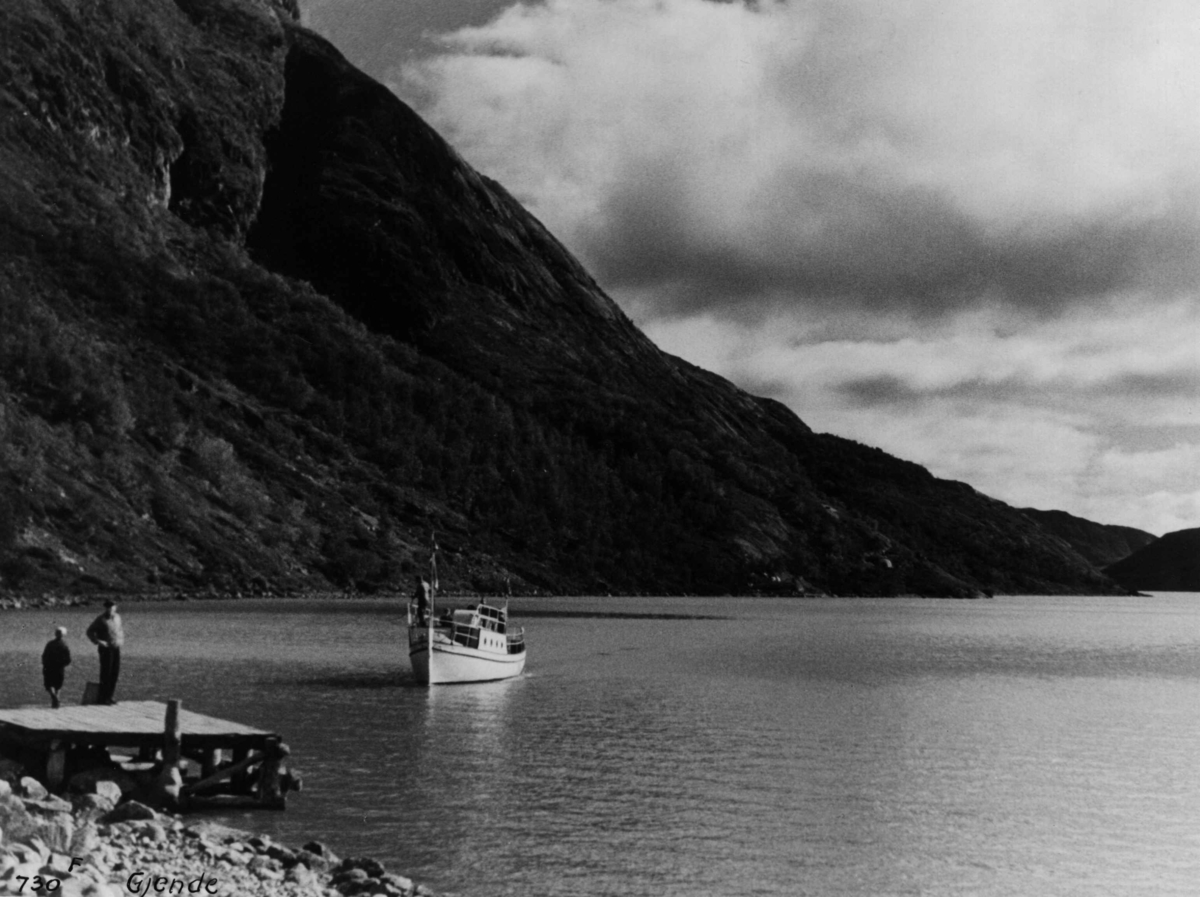 Anders Beer Wilse, Gjende, Jotunheimen, Memerubu, Samferdsel, Båt