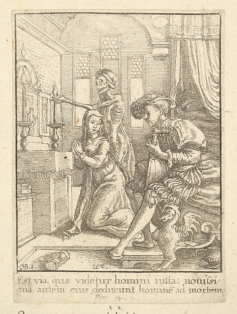 Wenceslaus Hollar, The Nun, from "Dance of Death"