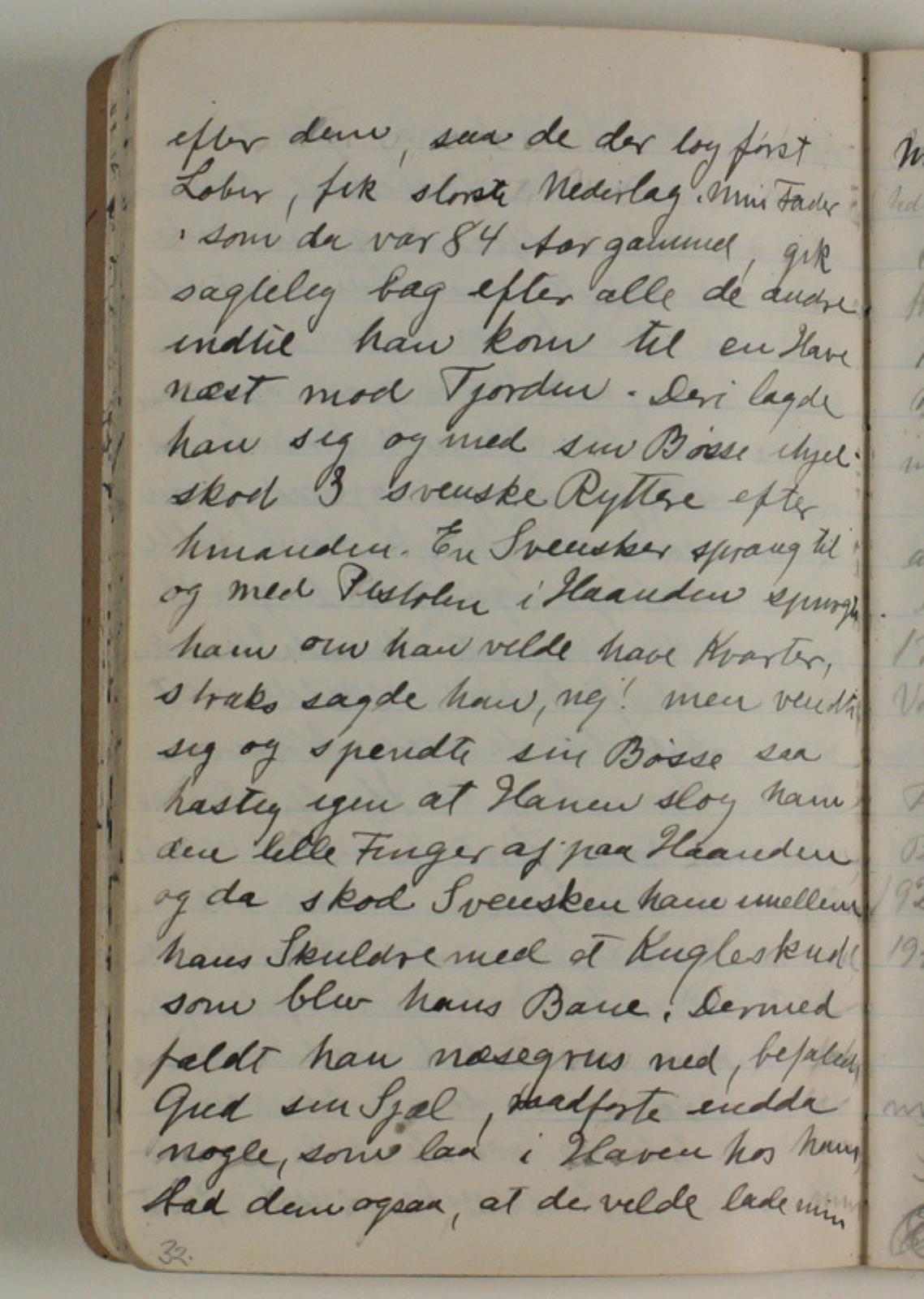 Niels Larsen Stevns, Notater. Peder Dyrskjøts beretning om faderens død. Uddrag fra "Borgervennen" 1799.