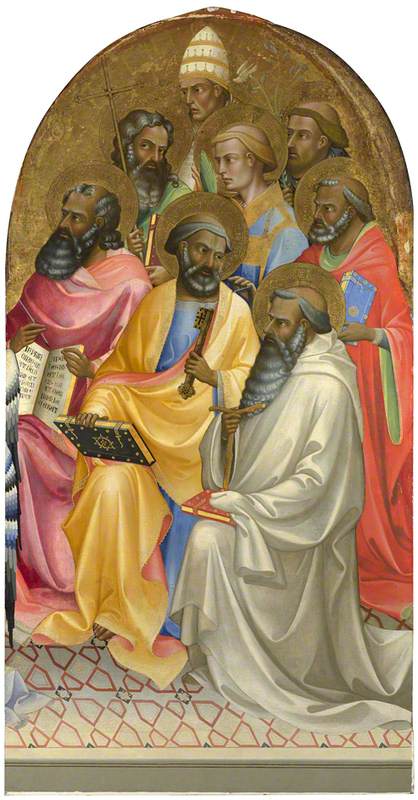 Lorenzo Monaco, Adoring Saints: Right Main Tier Panel