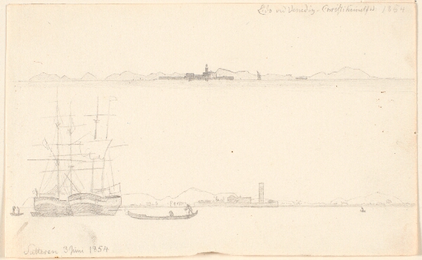 P.C. Skovgaard, Skitsebogsblad fra Venedig.