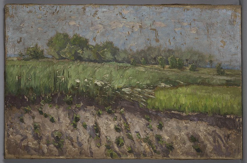 Karl Hagemeister, Am Feldrand, um 1891