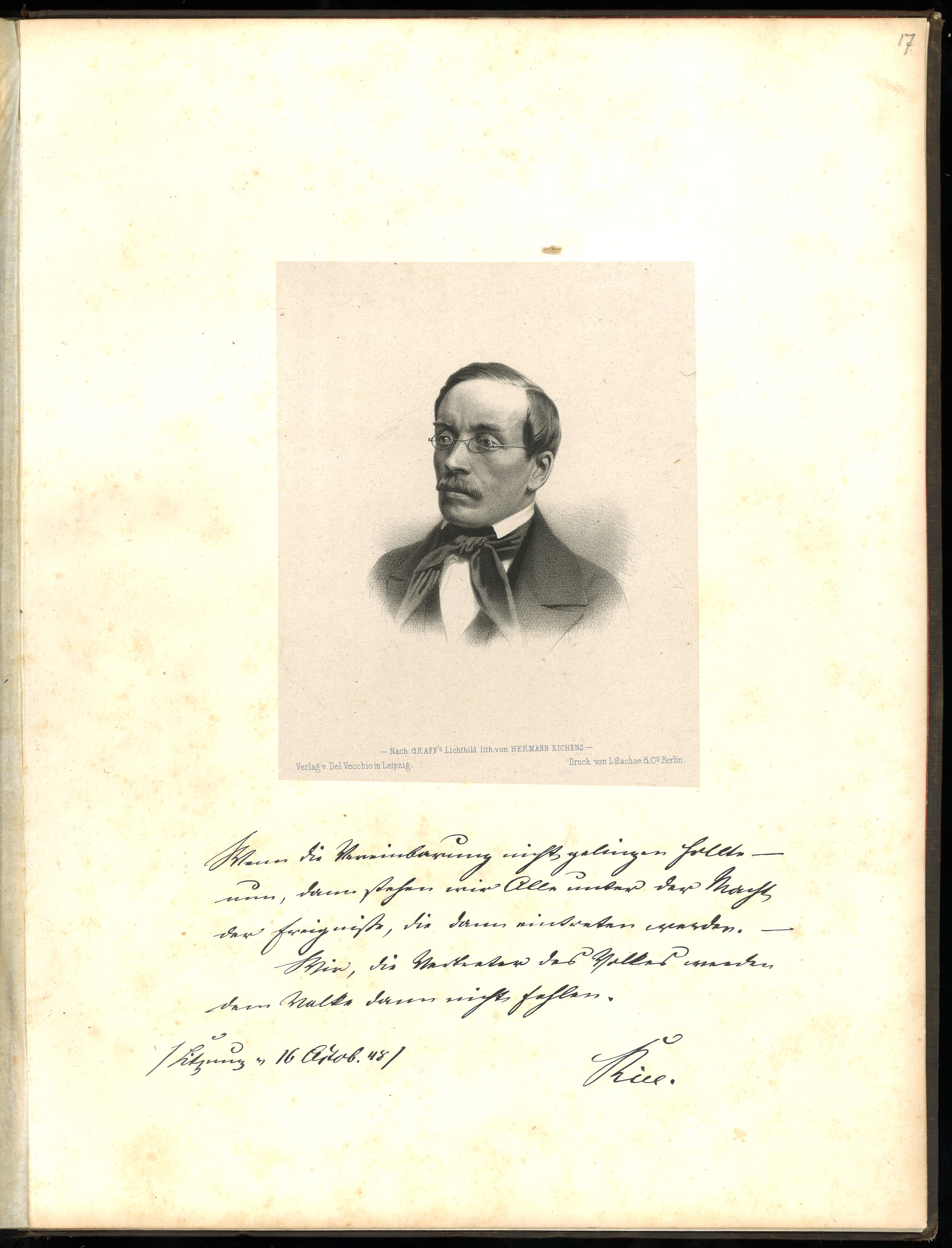 Philipp Hermann Eichens, Riel, Friedrich Wilhelm Alexander Carl (geb. 1818), Jurist und Politiker