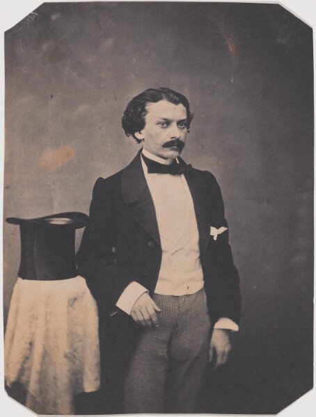 Jakob Höflinger, [Portrait of a man with a top hat]