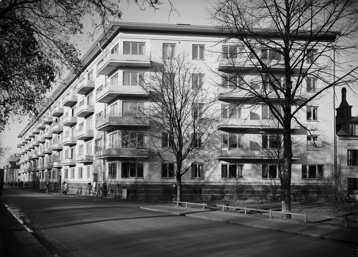 Paul Sandberg, Börjegårdarna, kvarteret Vindhem, Börjegatan, Uppsala 1936