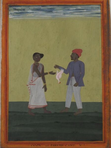 Unknown, A cook holding a chicken